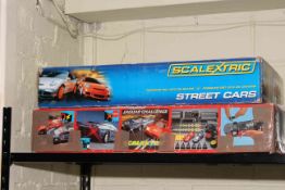 Scalextric Porsche 997 GT3 RS Street Cars and another Scalextric Jaguar Challenge C.707 Challenge.