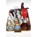 Figurines including Lladro, Royal Doulton and Brambly Hedge, glass, dishes, etc.