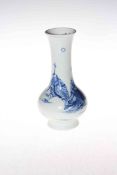 Chinese blue and white vase with figure decoration, 19.5cm.