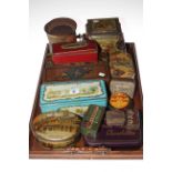 Collection of vintage tins.