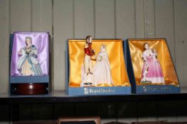 Three Royal Doulton limited edition figures, Queen Victoria and Prince Albert HN3256,