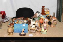 Beswick, porcelain birds, Sylvac, Wade Whimsies, Hummel military patches, Carnival glass,