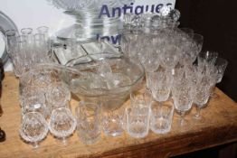 Edinburgh crystal, decanters, glasses, goblets, etc.