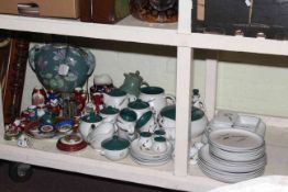 Denby Greenwheat, Limoges, ornate table lamp, etc.