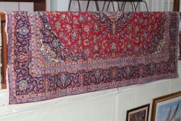 Fine hand knotted Iranian wool carpet 3.48 by 2.38.