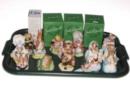 Collection of sixteen Beatrix Potter figures, mostly Beswick but including Royal Albert,