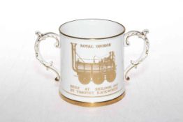 Hammersley limited edition 150th Anniversary Stockton & Darlington Railway loving cup.