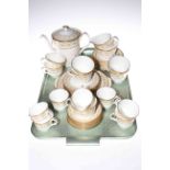 Minton Jubilee thirty six piece tea set including teapot in good condition.