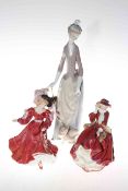 Two Royal Doulton figurines including Patricia and Top O' the Hill,