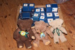 Colour-Box and Peter Fagan miniatures, two Harrods Merrythoughts and 1960's Steiff teddy bears.