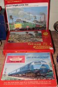 Two Triang train sets R3M and The Blue Pullman and RS561 Freightmaster Set.