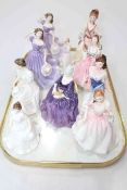Collection of ten Royal Doulton figures including limited edition Countess of Harrington,