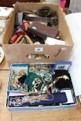 Collection of jewellery, small boxes, collectables, etc.