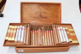Box of La Flor de la Isabela and other cigars.