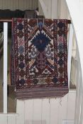 Persian design wool runner 3.65 by 0.71.