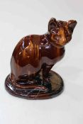 19th Century Canny Hill cat, 29cm high.