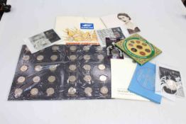 Collection of presentation pack coins inc London 2012 Olympic coin album (full),