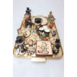 Collection of Hummel figures and plaques including Chimney Sweeps, 1976 plate, condiments, etc (26).