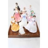 Collection of nine Royal Doulton figures including limited edition Countess of Sefton,