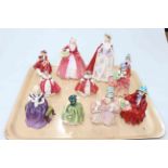 Collection of eleven Royal Doulton figures including Linda, Bess, Cissie, Affection, etc.
