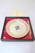 Spink & Son Royal Air Force Diamond Jubilee silver salver, with certificate and case.