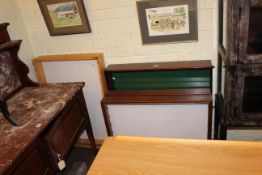 Four collectors display cabinets.