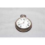 J N Master Ltd Rye silver pocket watch, Birmingham 1913.