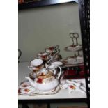 Twenty four pieces of Royal Albert Old Country Roses tea china and Royal Albert Lady Hamilton