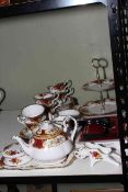 Twenty four pieces of Royal Albert Old Country Roses tea china and Royal Albert Lady Hamilton