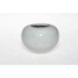 Chinese crackle glaze brush washer, four character mark, 6.5cm high.