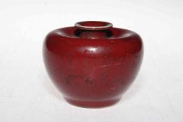 Chinese Sang de Beouf washer, 8cm high.