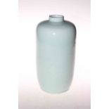 Chinese sky blue glazed vase, with six character underglaze blue mark, 26.5cm.