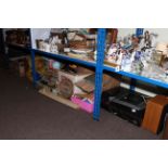 Record players and speakers, Scalextric, soft toys, Triang doll, pram and dolls, assorted toys,