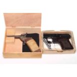 Webley Mark III sports starting pistol, boxed, and another starting pistol (2).