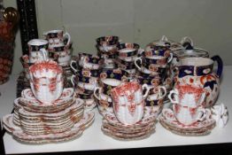 Early Victorian teawares including Wileman cups and saucers (28 pieces), St.