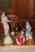 Three Royal Doulton figures Reflections, Summer Rose and Top O'the Hill,