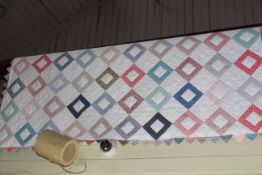 Handmade Armish quilt, approximately 2.5 metres by 2.