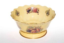 Large Aynsley Orchard Gold fruit bowl.