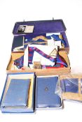 Masonic regalia including two silver and enamel 'Founder St.