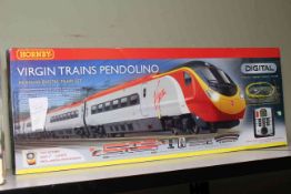 Hornby OO Gauge 'Virgin Trains Pendolino' digital train set.