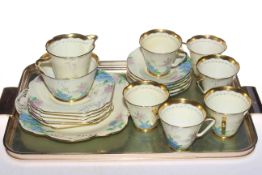 Grafton China twenty one piece 'June' tea service.