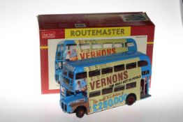 Sun Star 'Routemaster' Vernon's Pools Bus, boxed.