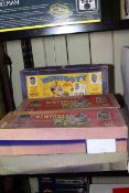 Six large boxed Newfooty table soccer games.