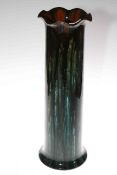 Linthorpe Pottery tall streak glaze vase, shape no. 2132, 45cm.