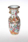 Single Canton figure decorated vase, 25.5cm.