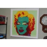 After Andy Warhol, 'Marilyn' - Sunday B. Morning, image 91cm by 91cm, in glazed frame.