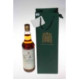 Bottle of House of Commons blended Scotch Whisky, signed by Boris Johnson.
