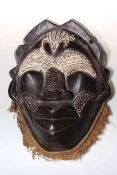 Antique African carved mask.