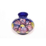 Moorcroft Anemone squat vase, 7cm.