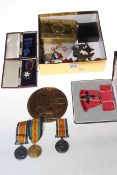 WWI medals awarded to 45260 PTE C.V. Ingram The Queen S.R.m and 252239 PTE R.